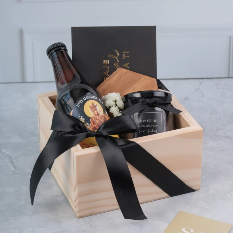 Pack Cervecero con Posavasos & Brownies