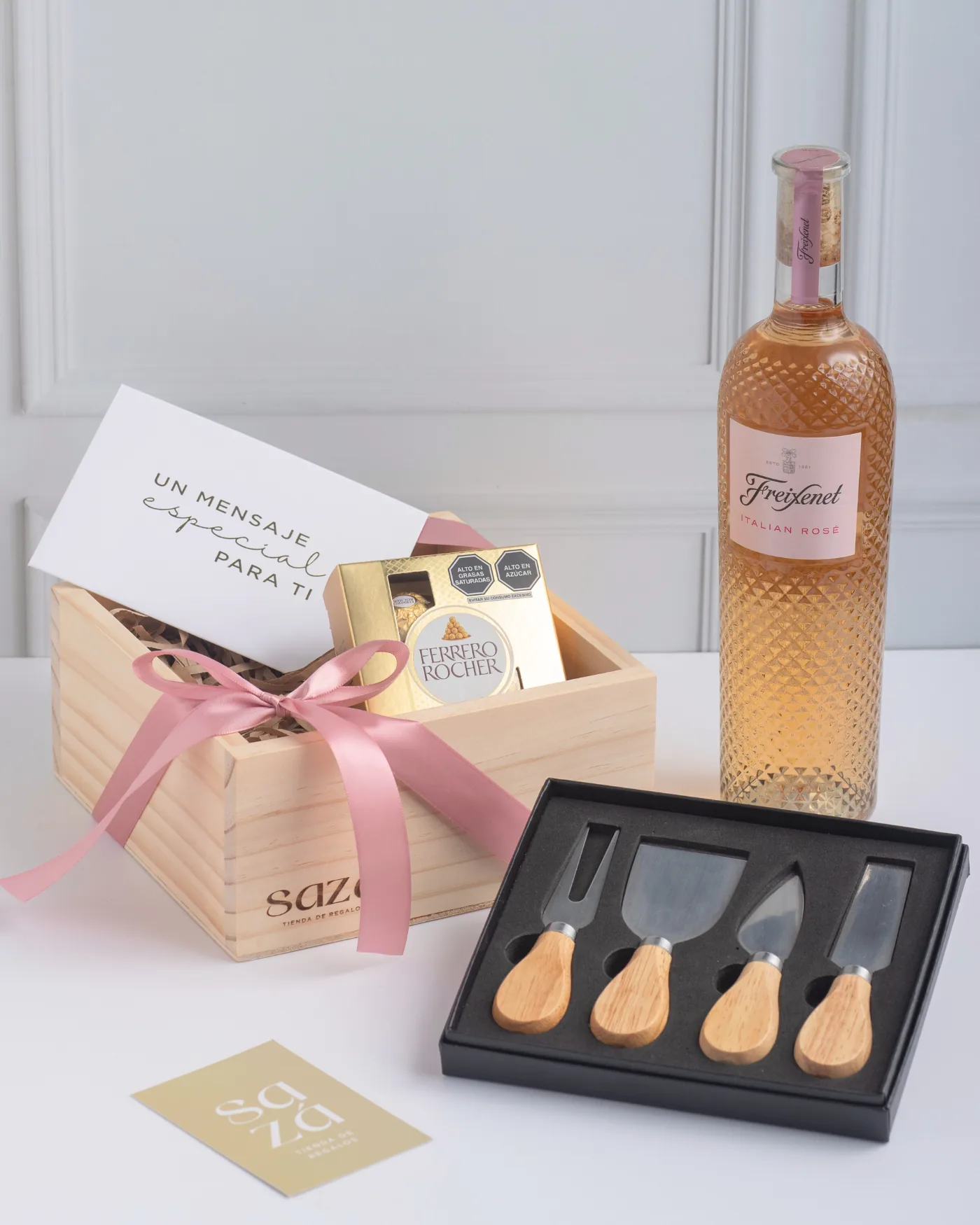 Pack Vino & Chocolates c/ Vaso Personalizado