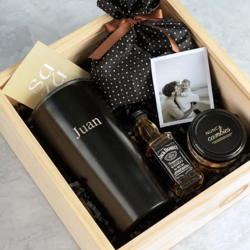 Refugio: Whiskey, Termo & Foto Personalizada