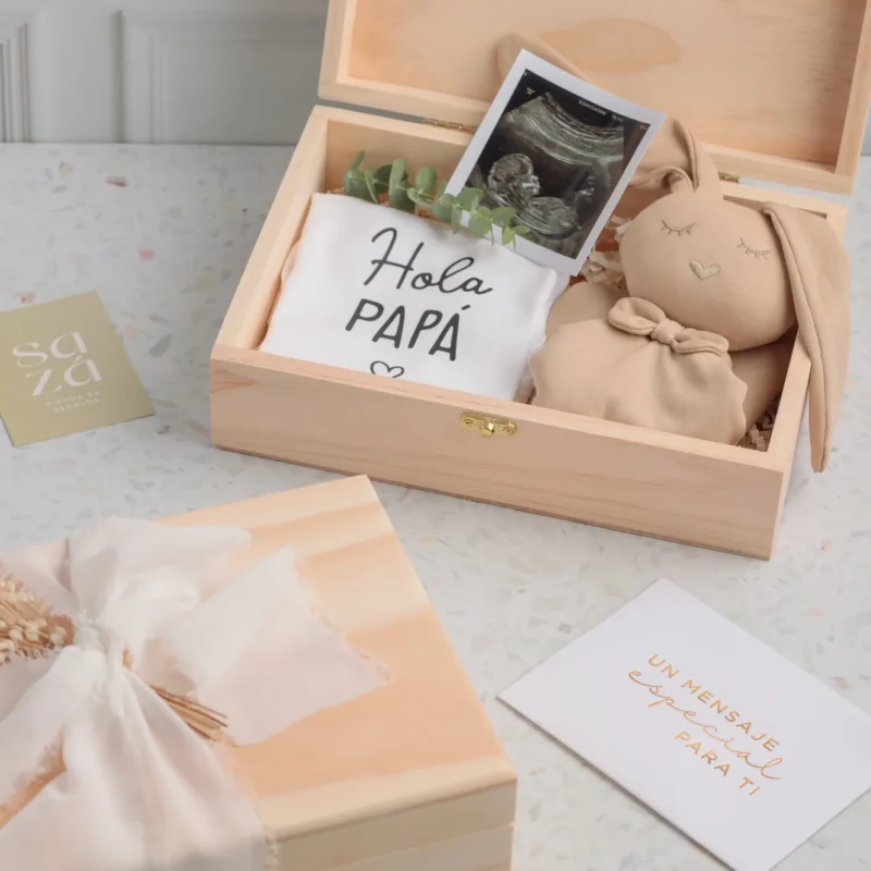 Pack Papá: Foto Personalizada & Conejo de Apego