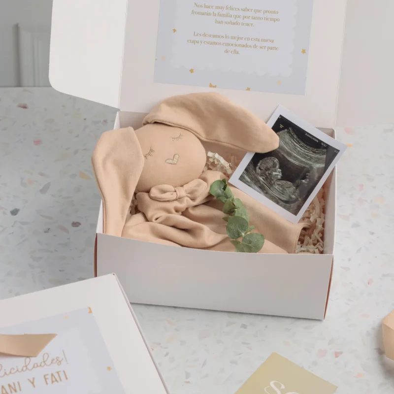 Box Bebé 01: Conejo de Apego & Foto Personalizada