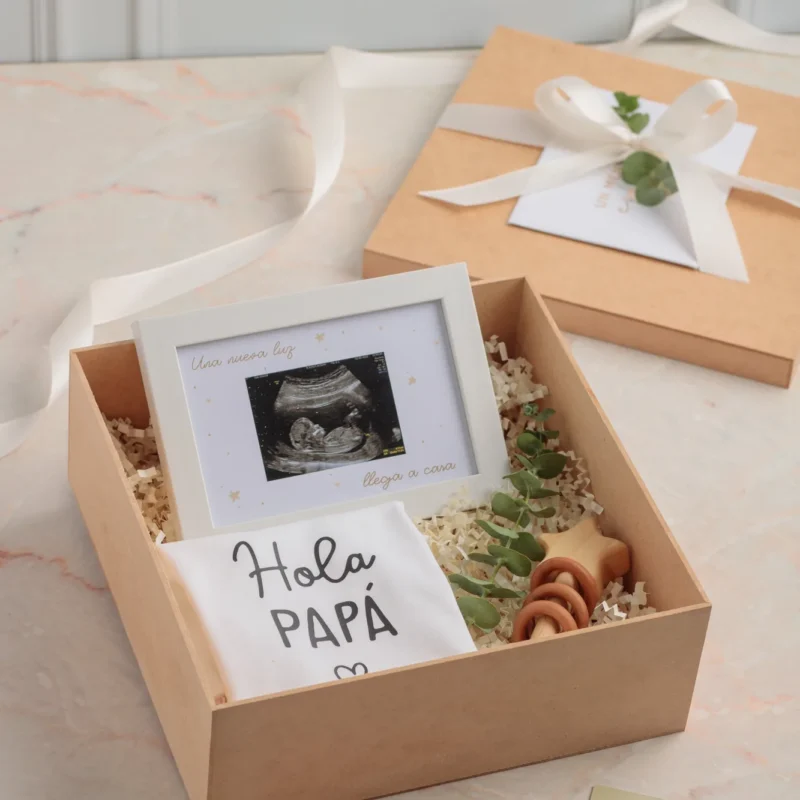 Set Papá: Cuadro Personalizado & Body de Algodón