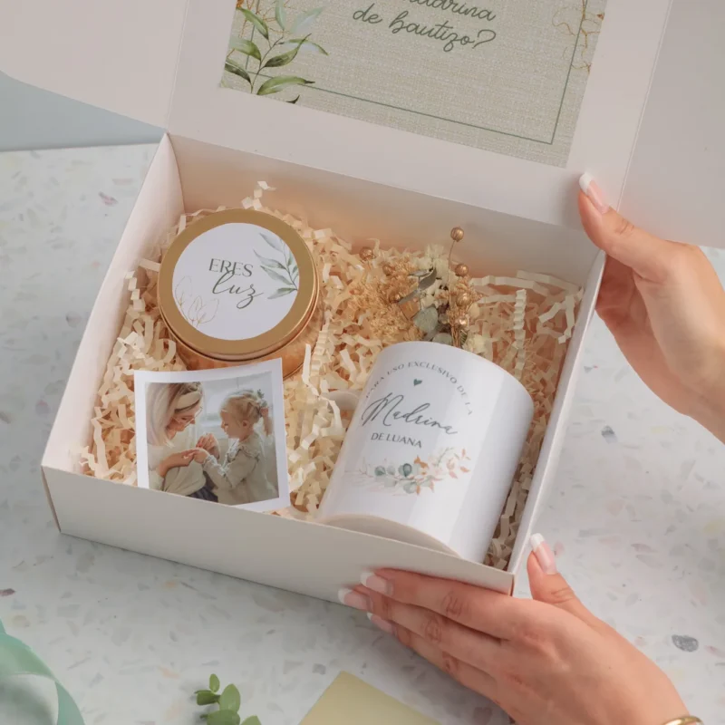 Pack Madrina/Padrino: Taza Personalizada & Vela en Lata