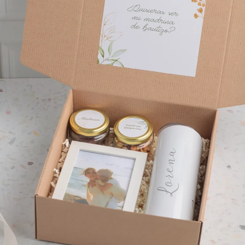 Box Padrino/Madrina: Termo & Foto Personalizada