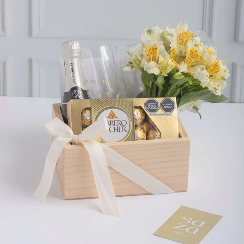 Set Dulce Capricho: Riccadonna, Flores & Copas Personalizadas